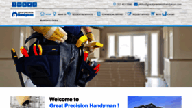 What Greatprecisionhandyman.com website looked like in 2018 (5 years ago)