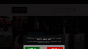 What Gingervaper.com website looked like in 2018 (5 years ago)
