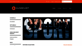 What Gymenist.com website looked like in 2018 (5 years ago)