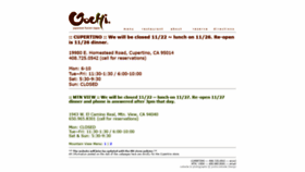 What Gochifusiontapas.com website looked like in 2018 (5 years ago)