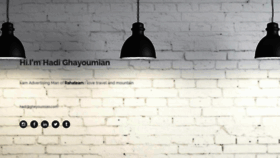 What Ghayoumian.com website looked like in 2018 (5 years ago)
