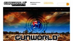 What Gunworld.com.au website looked like in 2018 (5 years ago)
