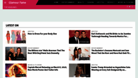 What Glamourfame.com website looked like in 2018 (5 years ago)