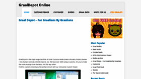 What Graaldepot.com website looked like in 2018 (5 years ago)