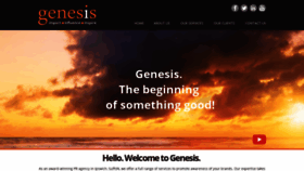 What Genesispr.co.uk website looked like in 2018 (5 years ago)