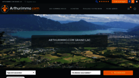 What Grandlac-arthurimmo.com website looked like in 2018 (5 years ago)