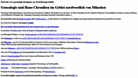 What Genealogie-kiening.de website looked like in 2018 (5 years ago)