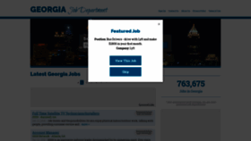 What Georgiajobdepartment.com website looked like in 2018 (5 years ago)