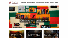 What Gageacademy.org website looked like in 2018 (5 years ago)