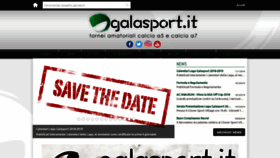 What Galasport.it website looked like in 2018 (5 years ago)
