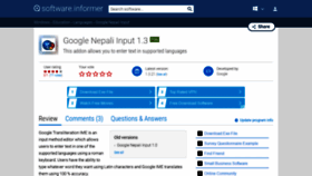 What Google-nepali-input.software.informer.com website looked like in 2018 (5 years ago)