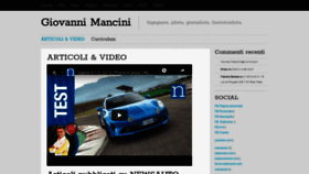 What Giovannimancini.com website looked like in 2018 (5 years ago)