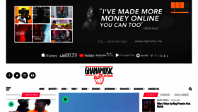 What Ghanamusic.com website looked like in 2018 (5 years ago)