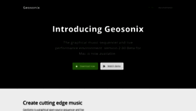 What Geosonix.com website looked like in 2018 (5 years ago)