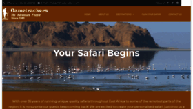 What Gametrackersafaris.com website looked like in 2018 (5 years ago)