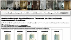 What Glastechnik-berlin.de website looked like in 2018 (5 years ago)