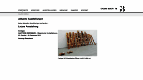 What Galerie-berlin.de website looked like in 2018 (5 years ago)