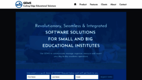 What Gems.solutions website looked like in 2018 (5 years ago)