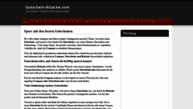 What Gutschein-attacke.com website looked like in 2018 (5 years ago)