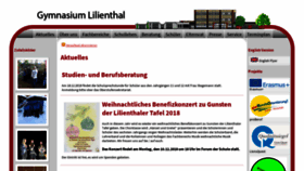 What Gymnasium-lilienthal.de website looked like in 2018 (5 years ago)