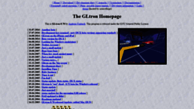 What Gltron.org website looked like in 2018 (5 years ago)