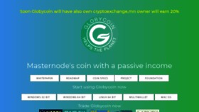 What Globycoin.org website looked like in 2018 (5 years ago)