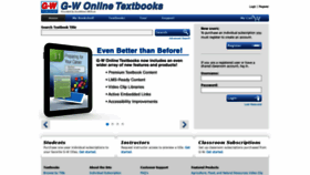 What G-wonlinetextbooks.com website looked like in 2018 (5 years ago)