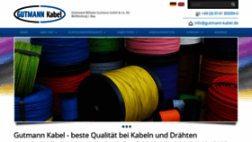 What Gutmann-kabel.de website looked like in 2018 (5 years ago)