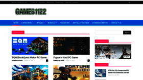 What Games1122.com website looked like in 2018 (5 years ago)