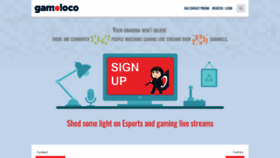 What Gamoloco.com website looked like in 2018 (5 years ago)