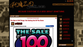 What Gonzogeek.com website looked like in 2018 (6 years ago)