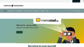What Germanpersonnel.de website looked like in 2018 (5 years ago)