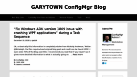 What Garytown.com website looked like in 2018 (5 years ago)