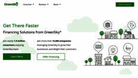 What Greensky.com website looked like in 2018 (5 years ago)