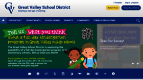What Gvsd.org website looked like in 2018 (5 years ago)