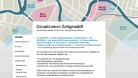 What Grundsteuerreform.net website looked like in 2018 (5 years ago)