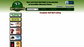 What Golfballsplus.com website looked like in 2018 (5 years ago)
