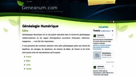 What Geneanum.com website looked like in 2018 (5 years ago)