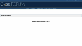 What Glassforum.com website looked like in 2018 (5 years ago)