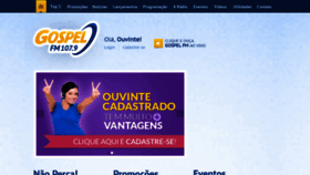 What Gospelfmrio.com.br website looked like in 2018 (5 years ago)