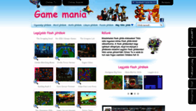 What Game-mania.hu website looked like in 2018 (5 years ago)