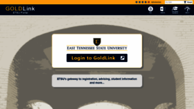 What Goldlink.etsu.edu website looked like in 2018 (5 years ago)
