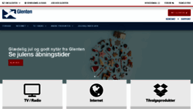 What Glenten.dk website looked like in 2018 (5 years ago)
