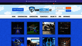What Gamehosting.cz website looked like in 2018 (5 years ago)