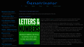What Gematrinator.com website looked like in 2018 (5 years ago)