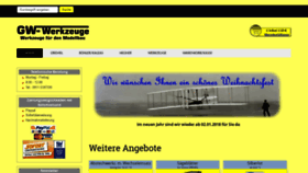 What Gw-werkzeuge.de website looked like in 2018 (5 years ago)