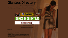 What Giantessdirectory.com website looked like in 2018 (5 years ago)