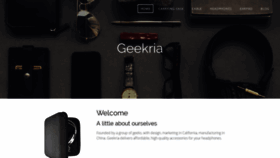 What Geekria.com website looked like in 2019 (5 years ago)
