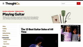 What Guitar.about.com website looked like in 2019 (5 years ago)