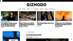 What Gizmodo.it website looked like in 2019 (5 years ago)